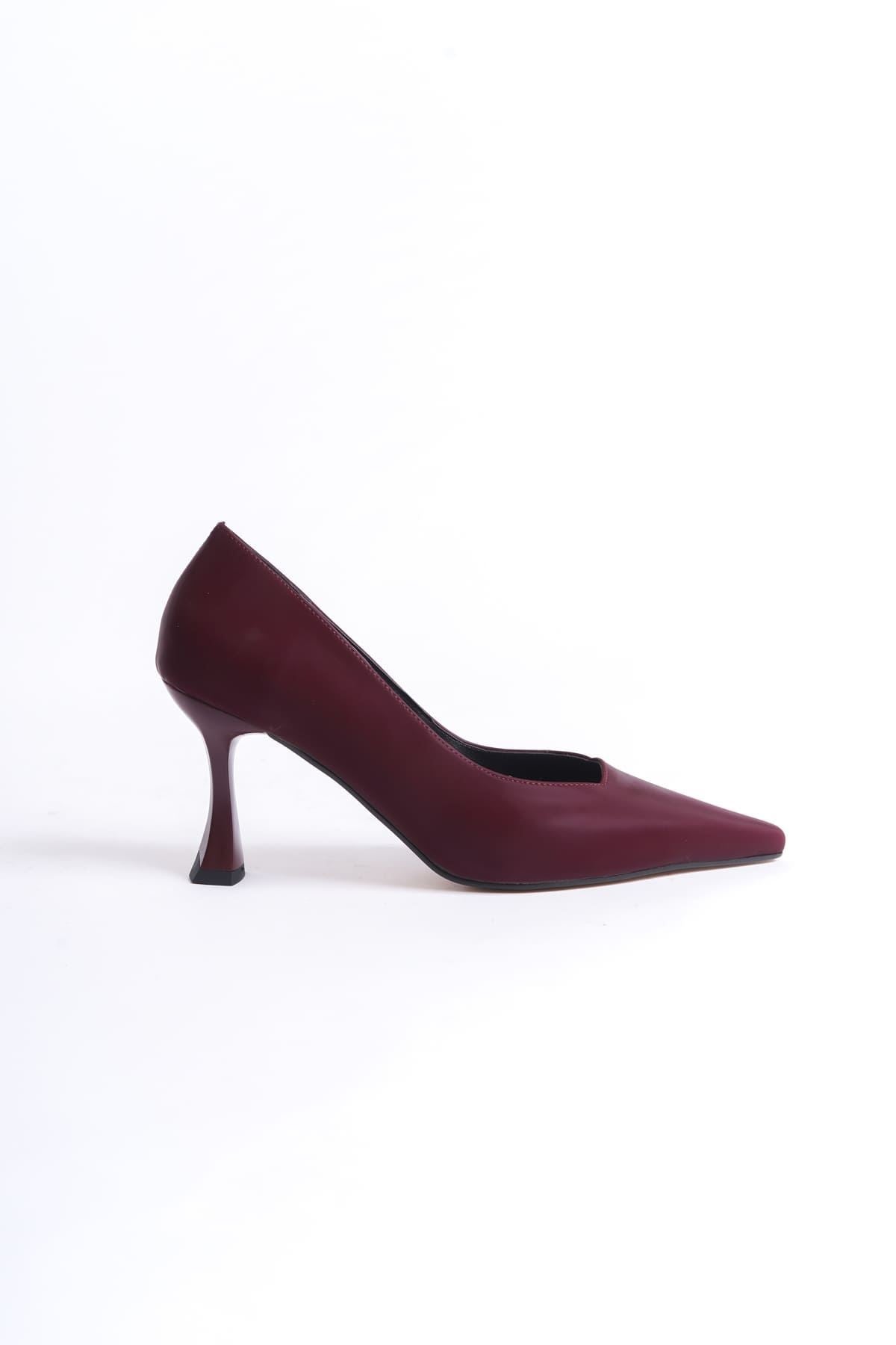 Cordelia Kadın Bordo Saten Stiletto