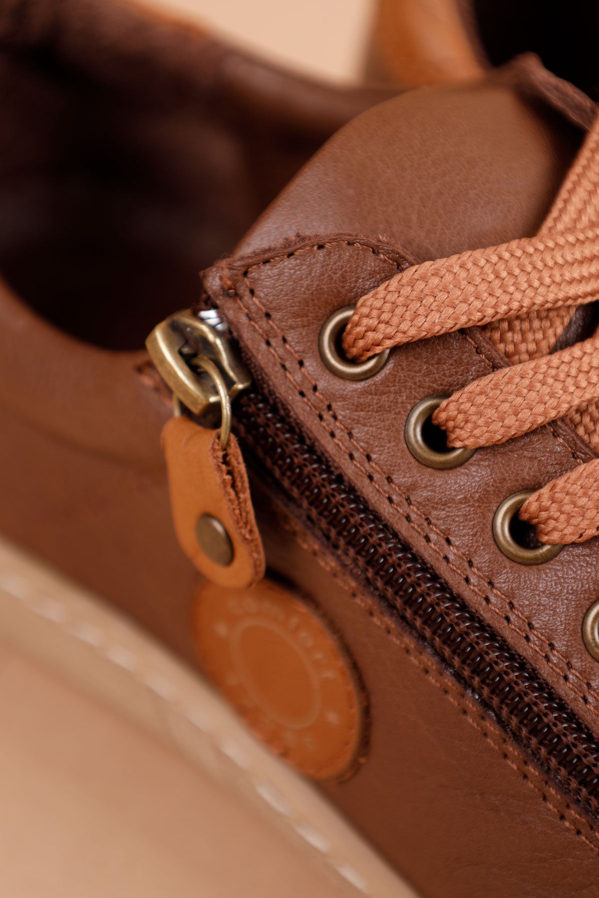 Cosmina Kadın Hakiki Deri Kahve Taba Günlük Ayakkabı