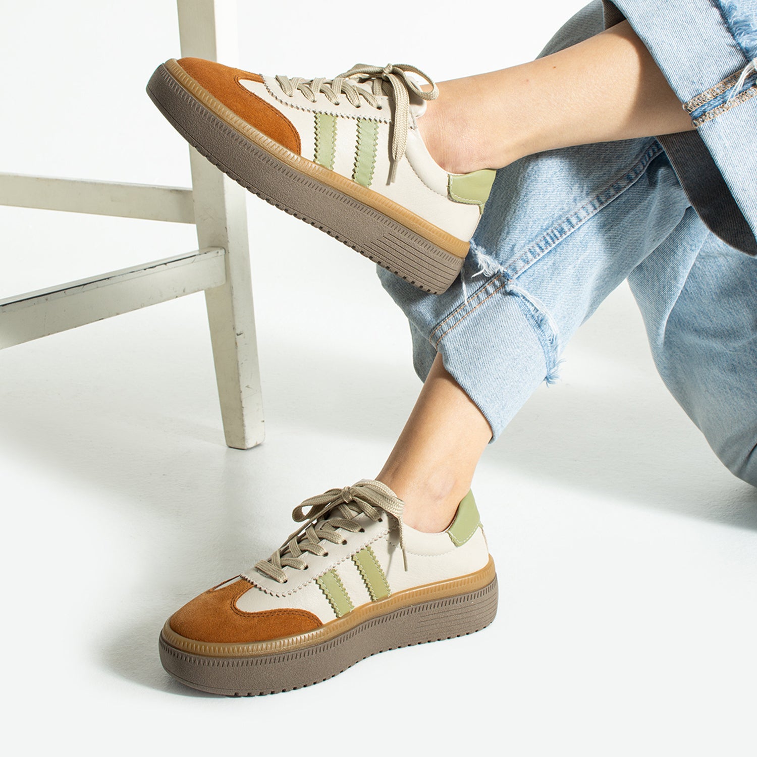 Doak Kadın Hakiki Süet Deri Bej Spor Ayakkabı