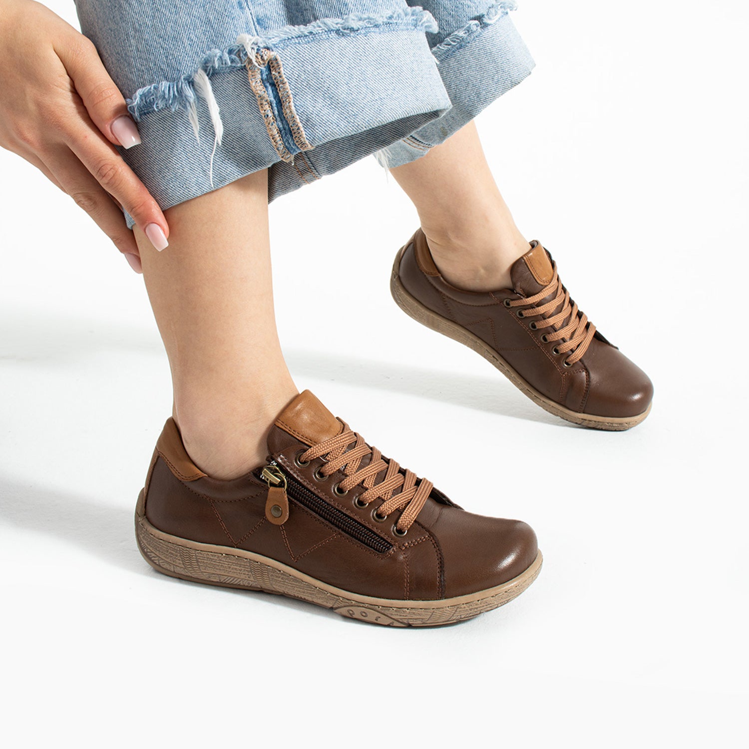 Dobran Kadın Hakiki Deri Kahve Günlük Ayakkabı