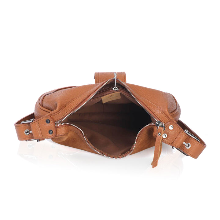 ELANE Kadın Hakiki Süet Deri Omuz Çantası