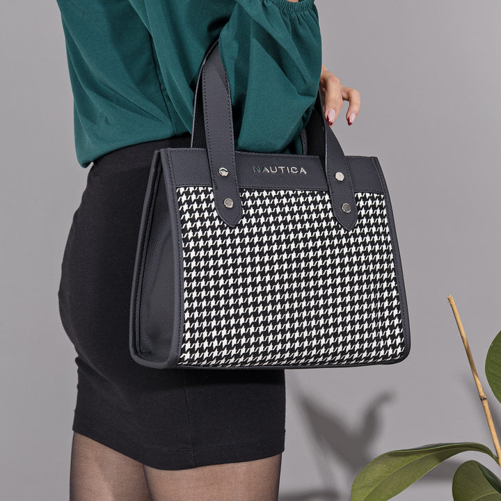 Nautica Fiano Kadın Kazayağı Desenli El Çantası ve Çapraz Çanta CN5090T