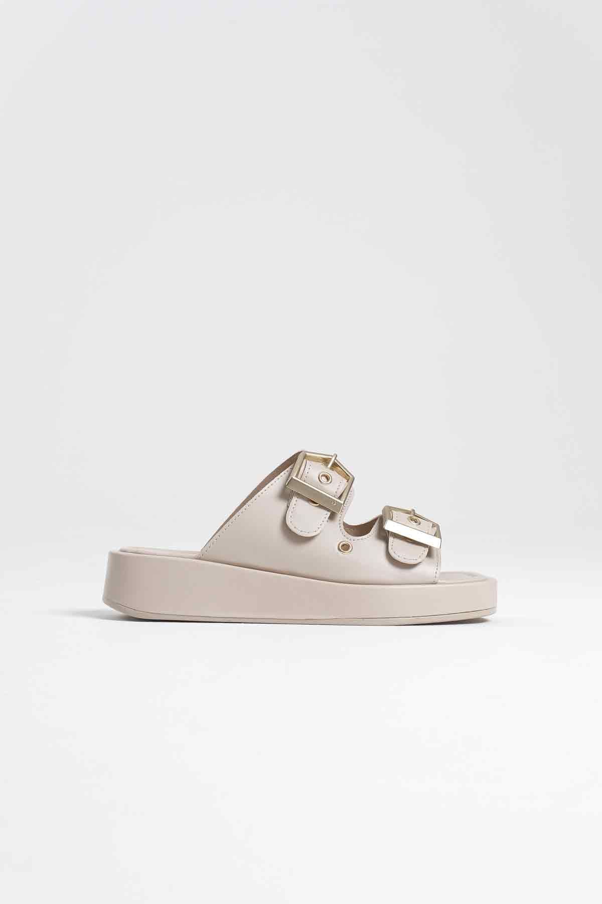 Glos Kadın Bej Terlik