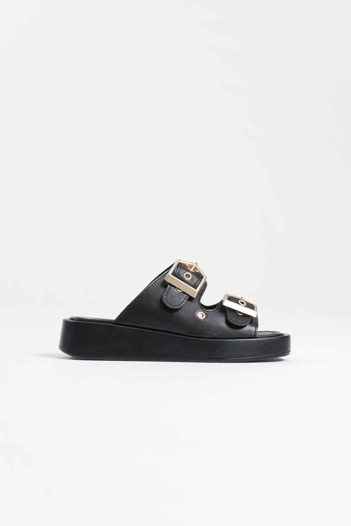 Glos Kadın Siyah Terlik