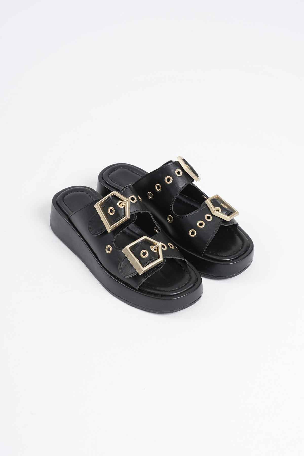 Glos Kadın Siyah Terlik