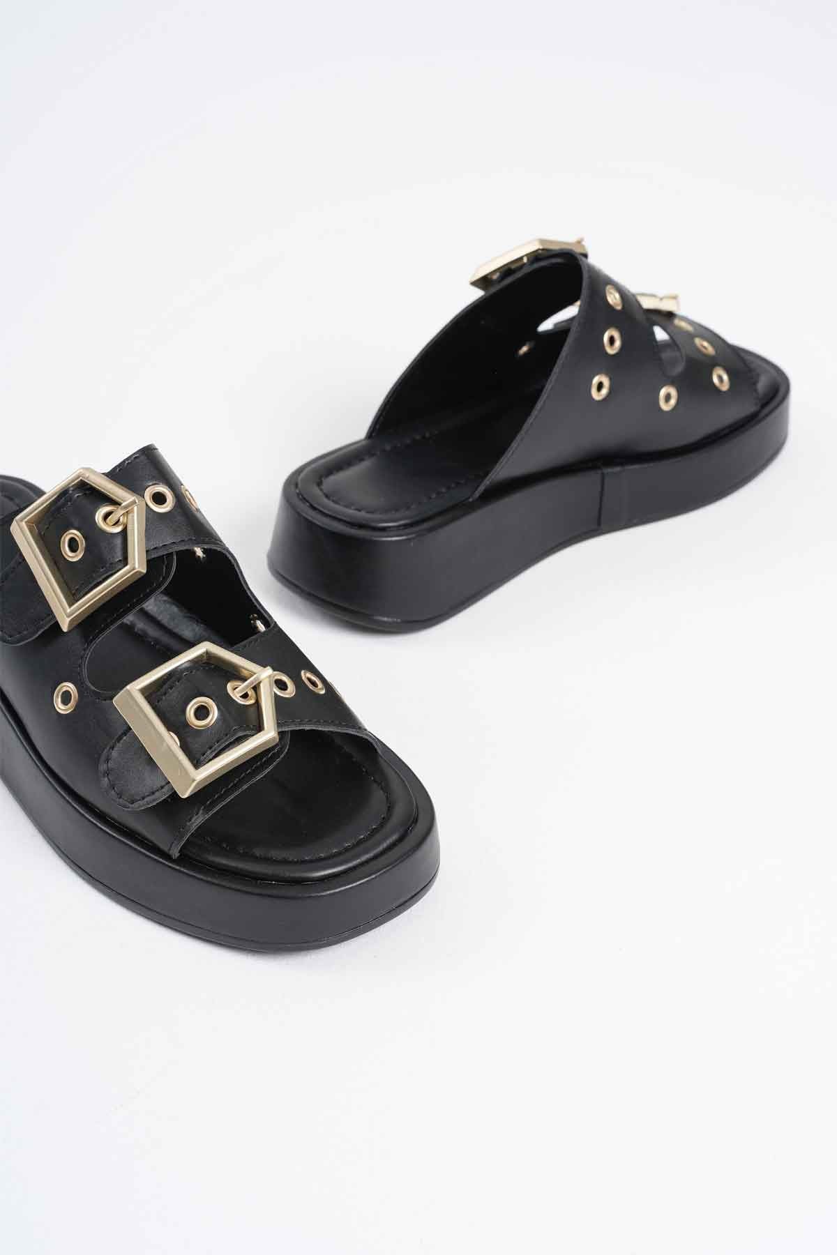 Glos Kadın Siyah Terlik