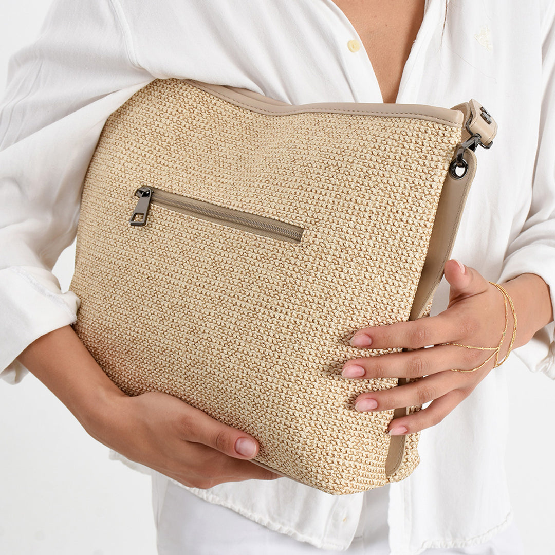 Goes Kadın Hakiki Deri Hasır Omuz Çantası