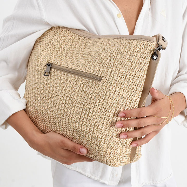 Goes Kadın Hakiki Deri Hasır Omuz Çantası