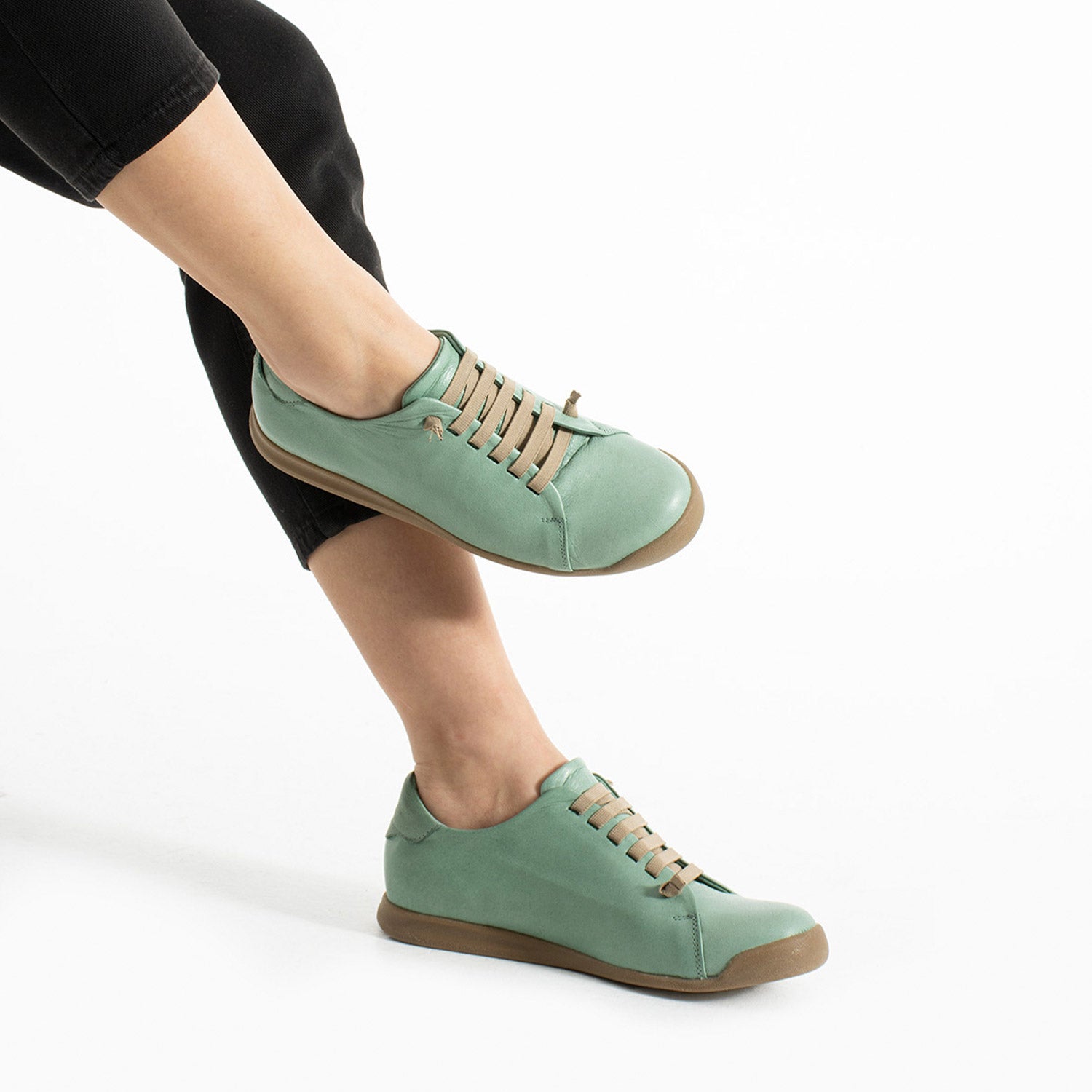 Hand Kadın Hakiki Deri Yeşil Vizon Günlük Ayakkabı