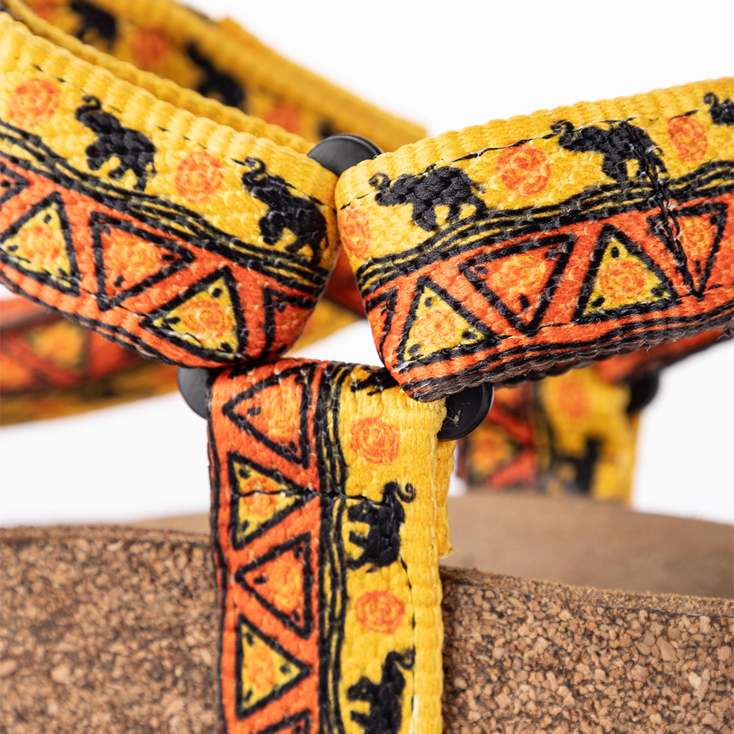 Hanson Kadın Mantar Taban Turuncu Sarı Sandalet