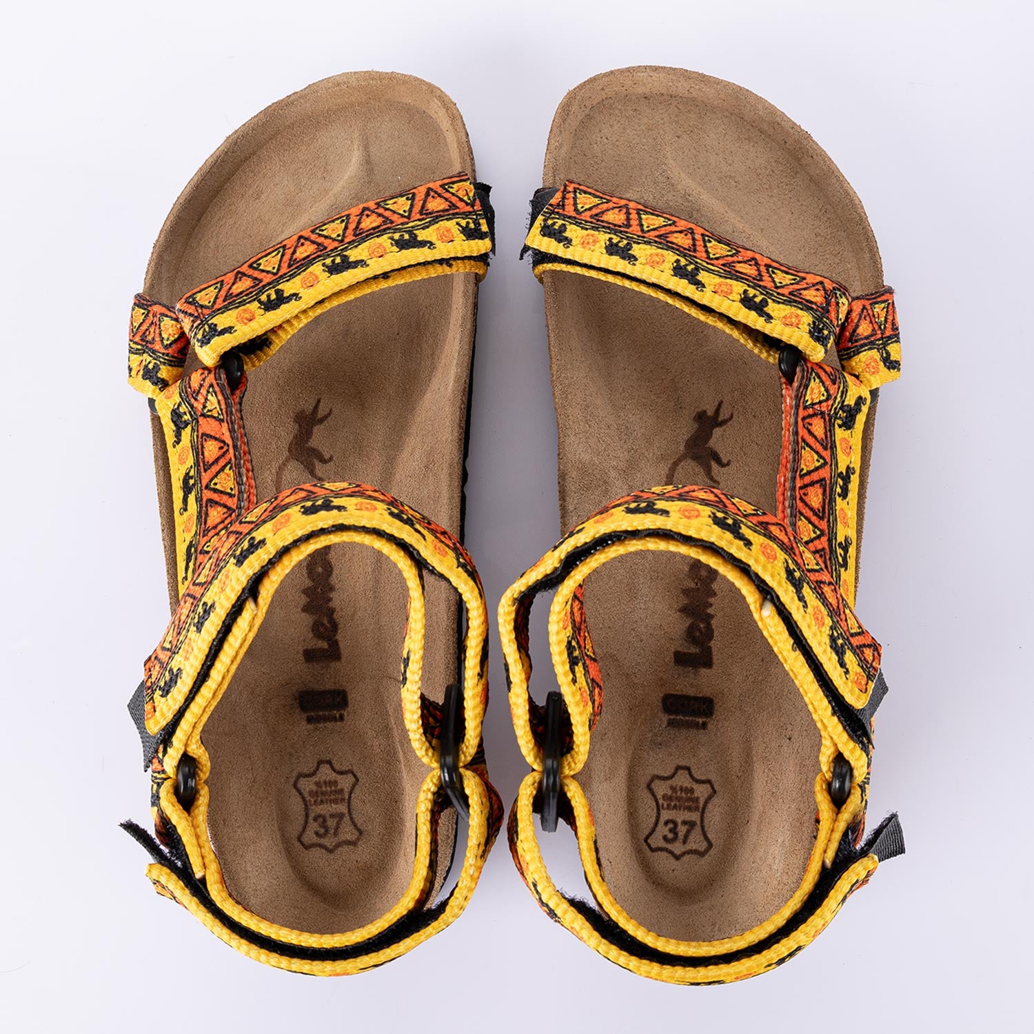 Hanson Kadın Mantar Taban Turuncu Sarı Sandalet