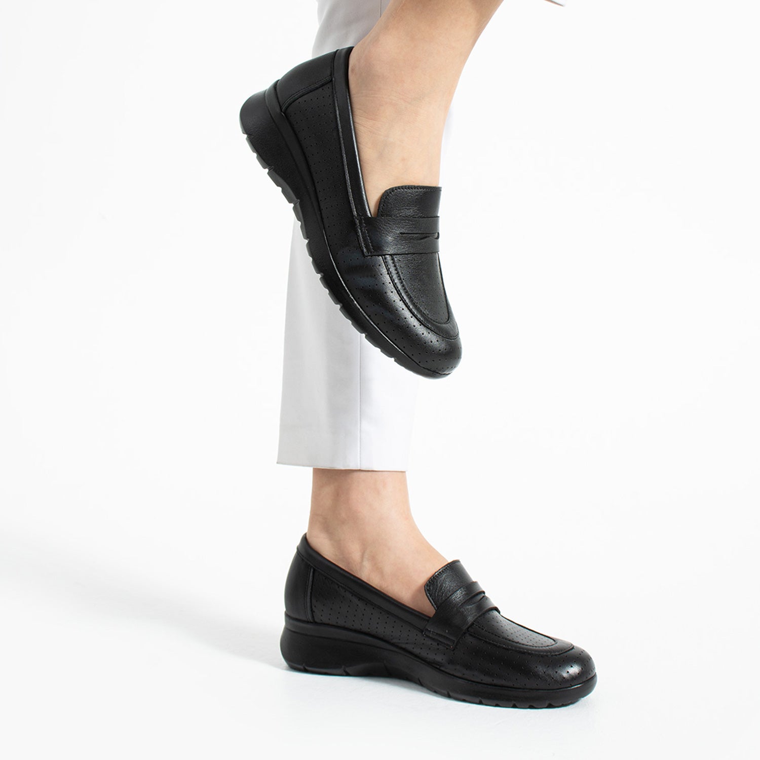 Hemper Kadın Hakiki Deri Siyah Günlük Ayakkabı