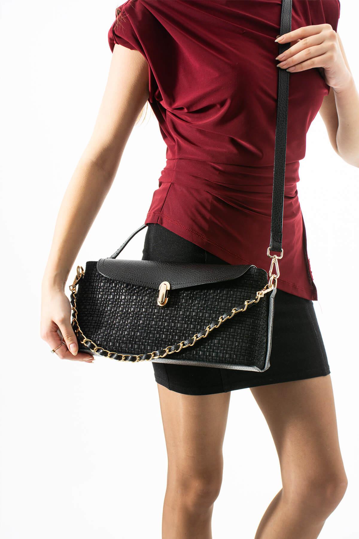 HERAYA Hakiki Süet Deri Kadın Omuz Çantası