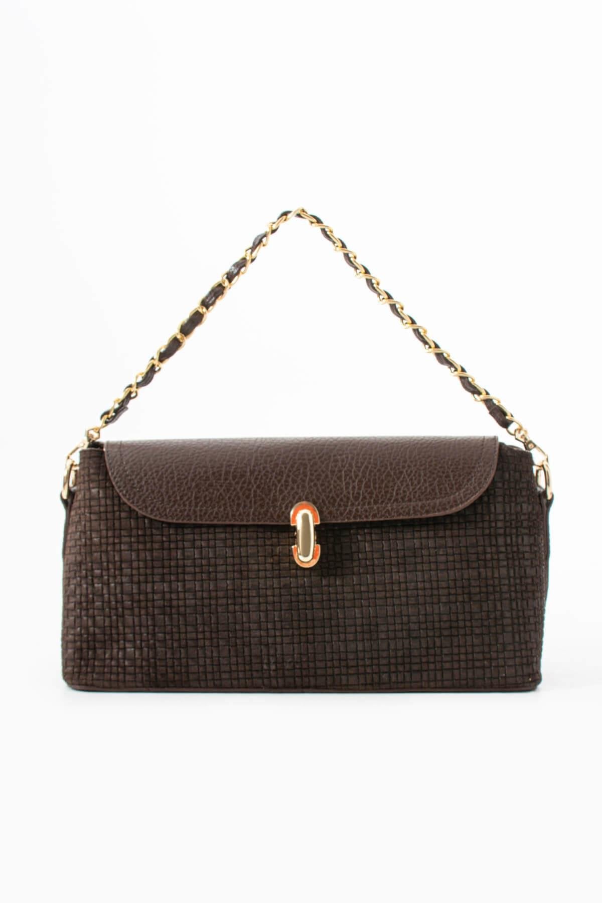 HERAYA Hakiki Süet Deri Kadın Omuz Çantası