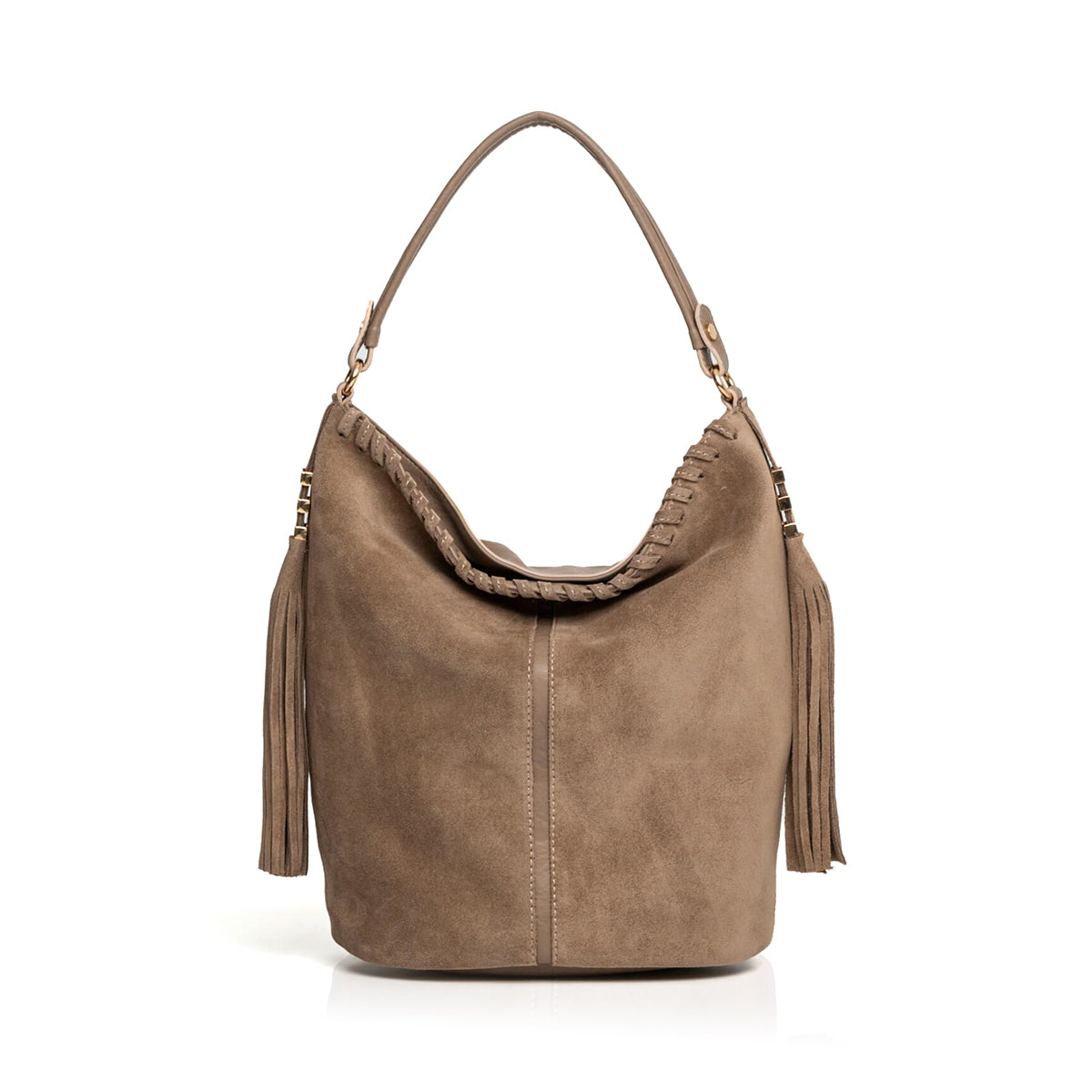 Ute-N Hakiki Süet Deri Kadın Omuz Çantası