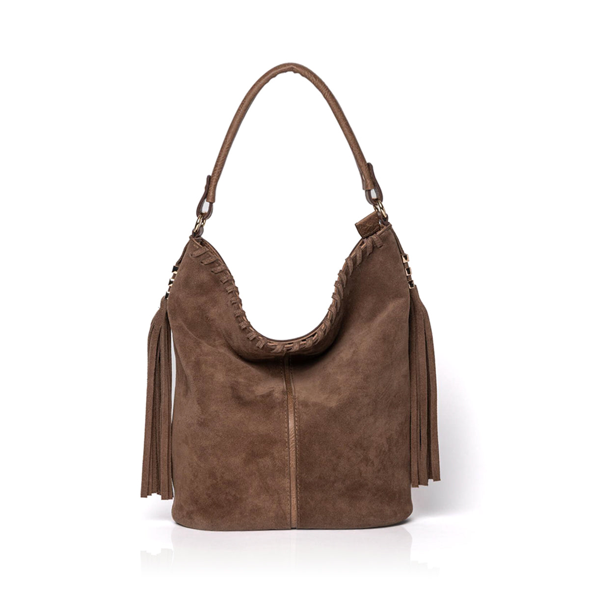 Ute-N Hakiki Süet Deri Kadın Omuz Çantası