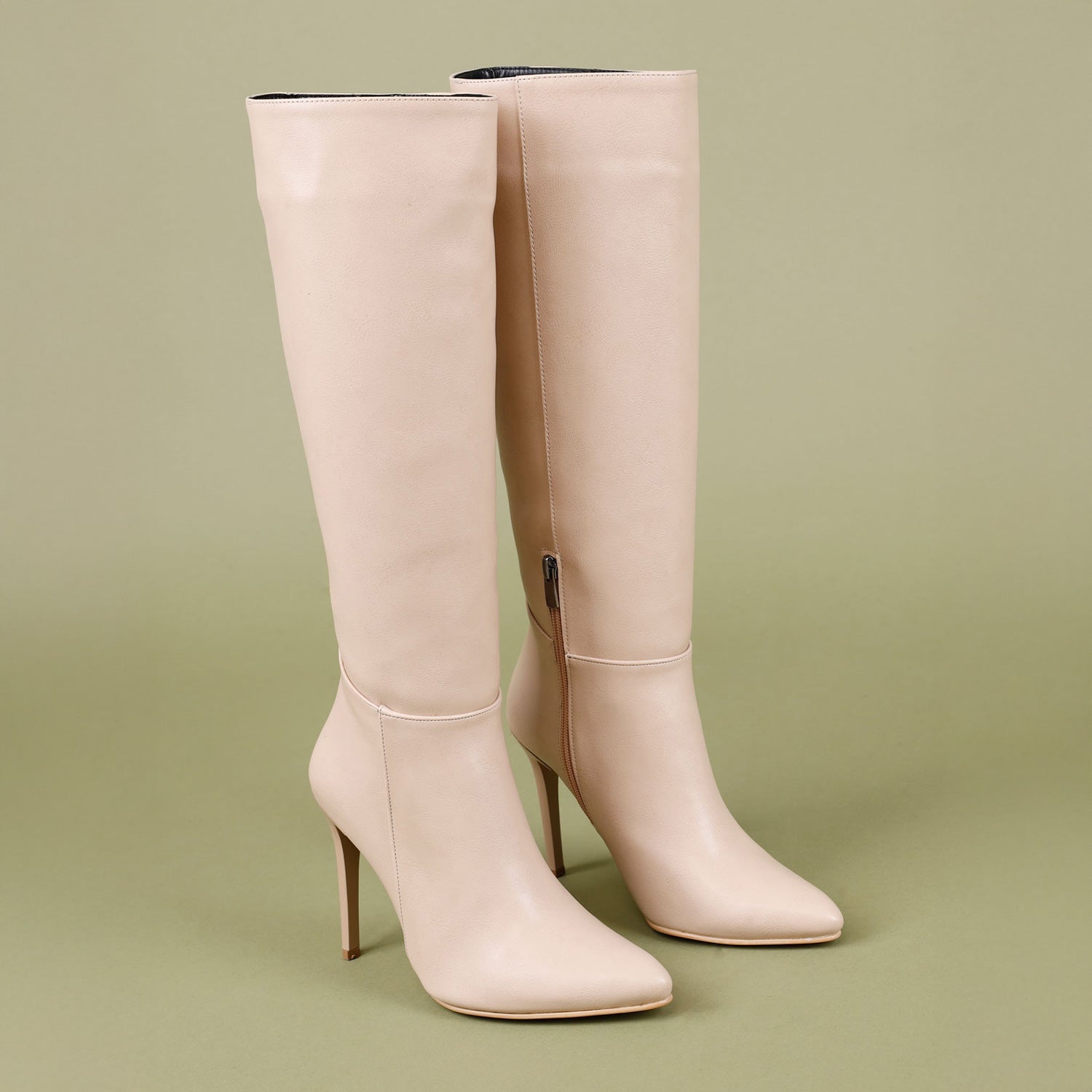 Josha Kadın İnce Topuklu Nut Çizme