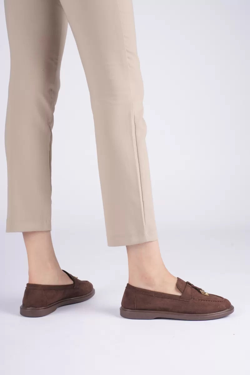 Ardelle Kadın Kahve Süet Loafer Ayakkabı