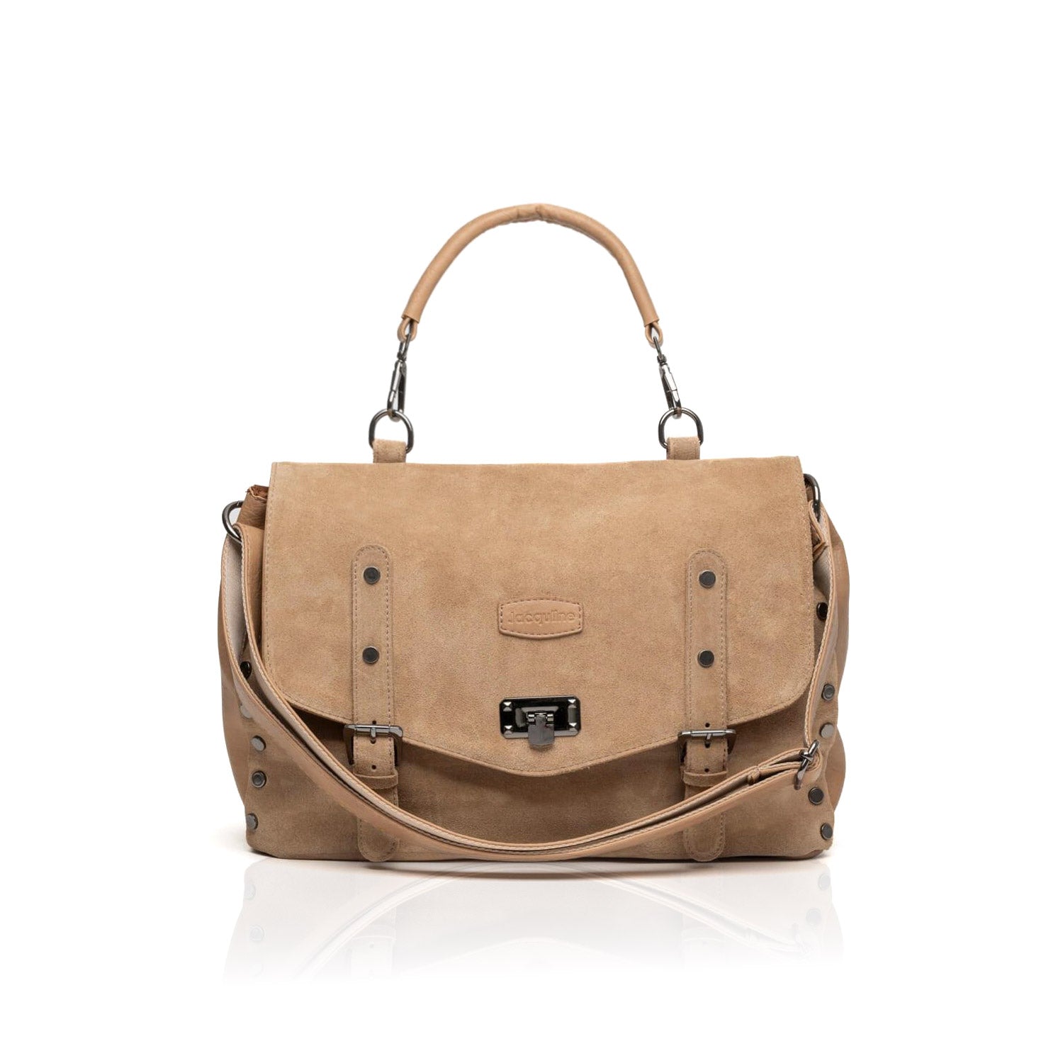 Larıssa-S Kadın Hakiki Süet El Çantası Ve Ayarlanabilir Askılı Çapraz Çanta