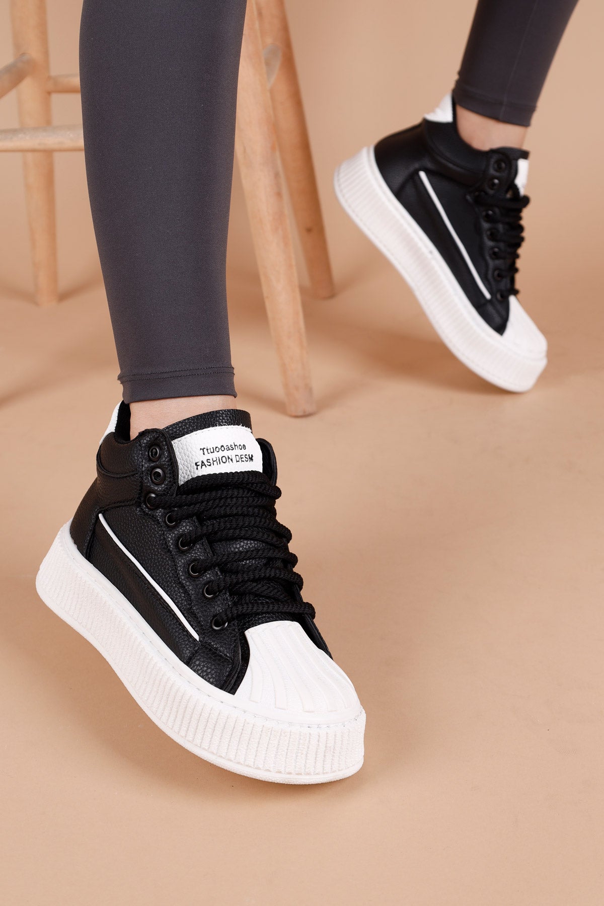 Latona Kadın Siyah Beyaz Kadın Spor Ayakkabı