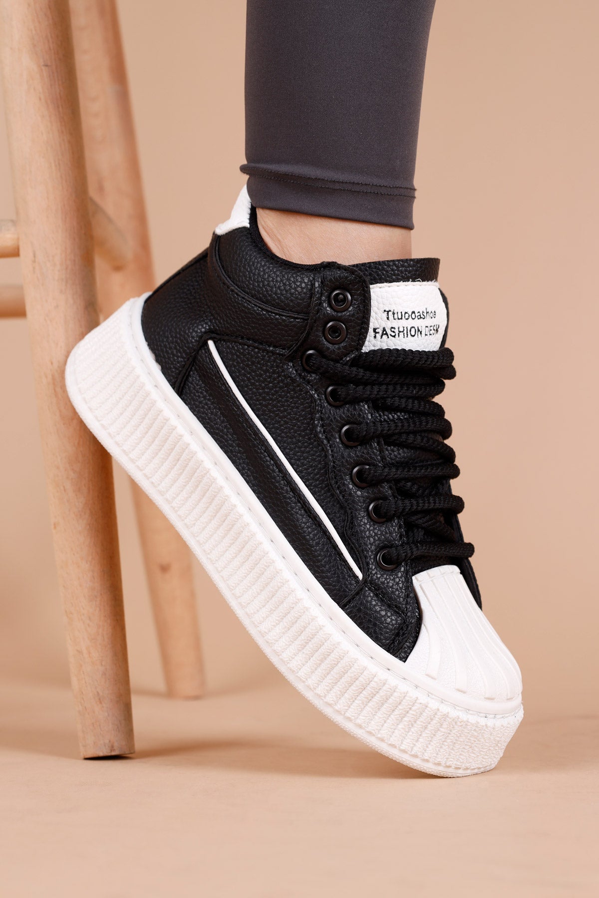 Latona Kadın Siyah Beyaz Kadın Spor Ayakkabı