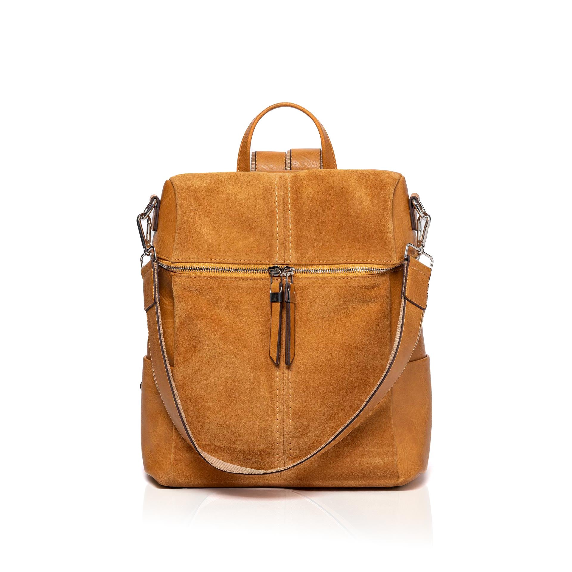 Lılly-S Hakiki Deri Kadın Sırt Çantası Ve Omuz Çantası