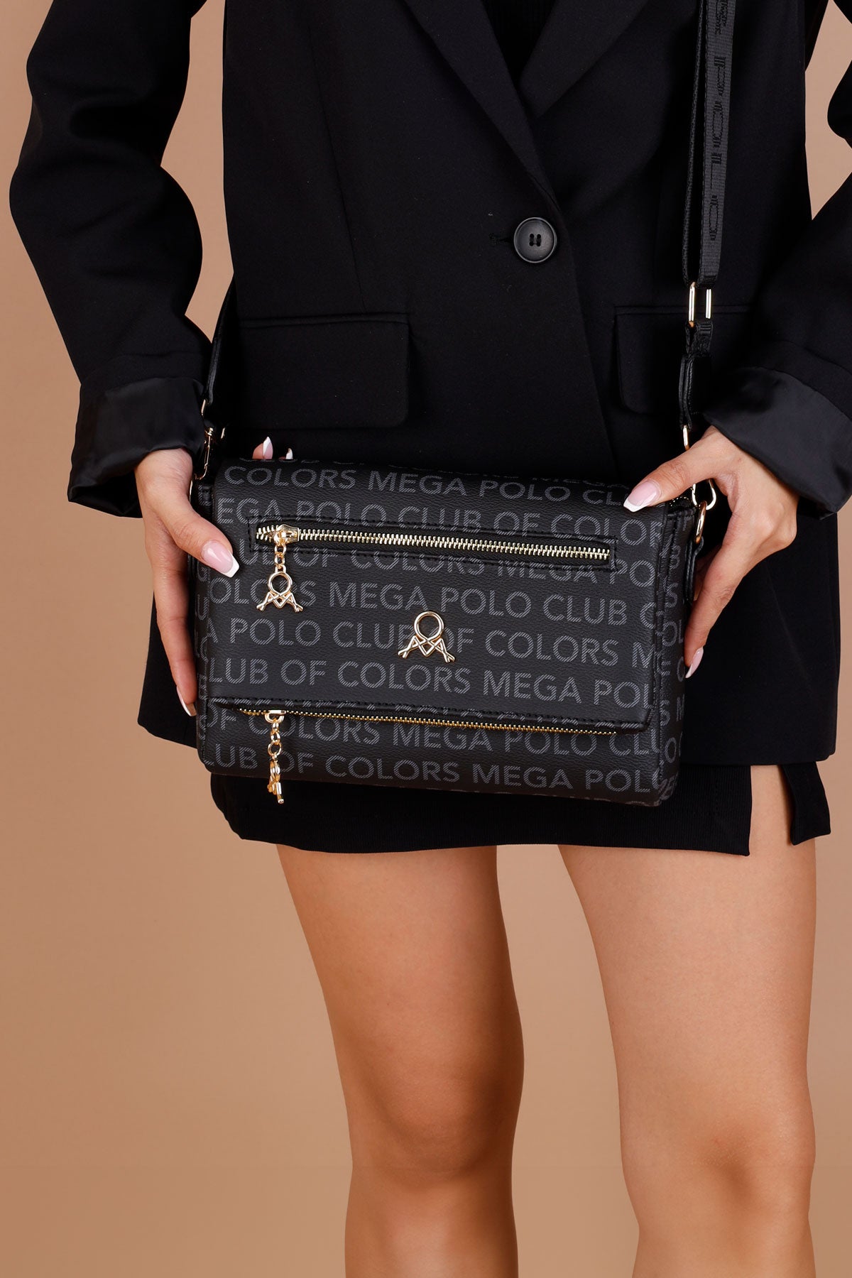 Lorna Kadın Monogram Ayarlanabilir Askılı Çapraz Çanta