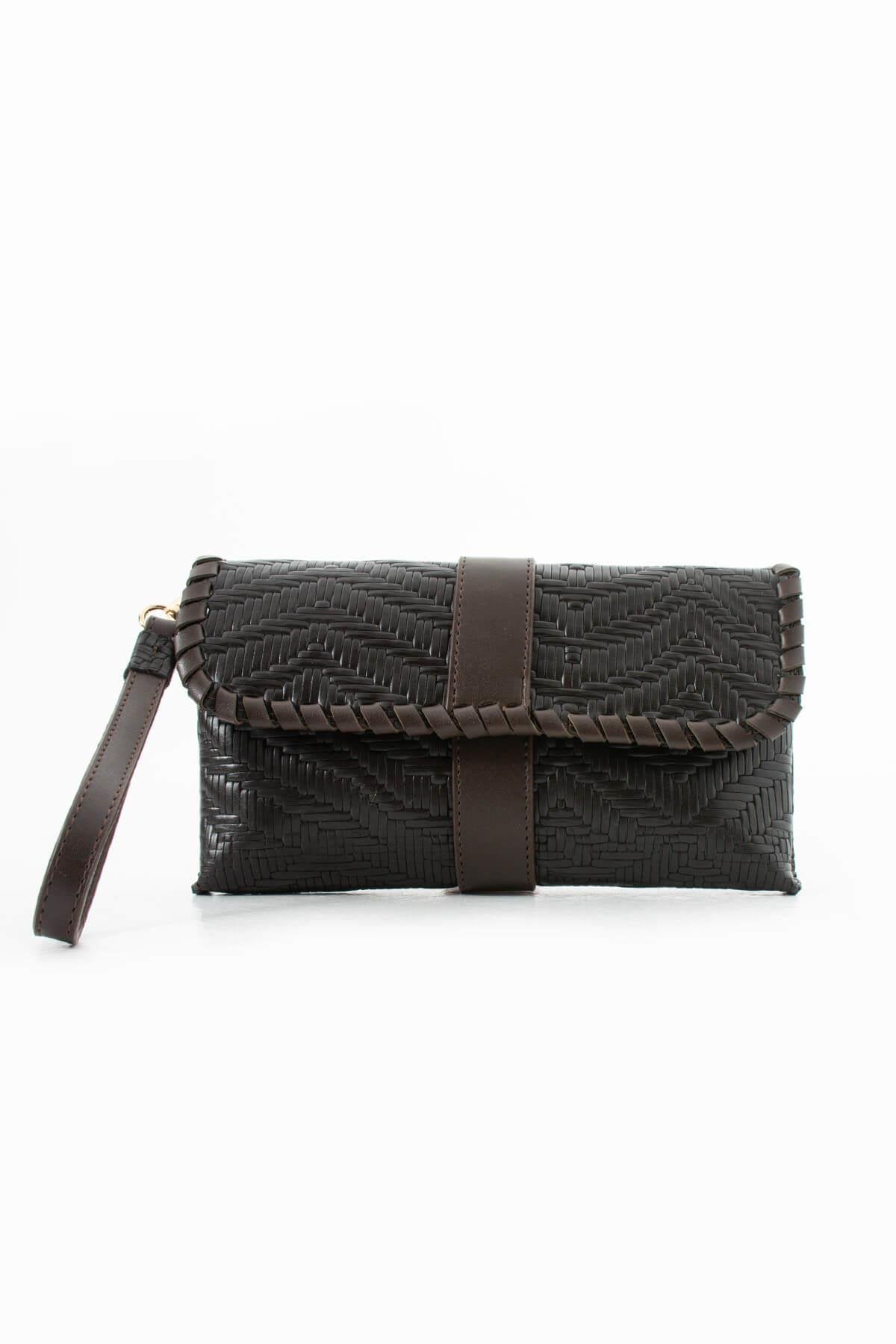 LUNARA-N Hakiki Süet Deri Kadın Portföy & Clutch Çanta