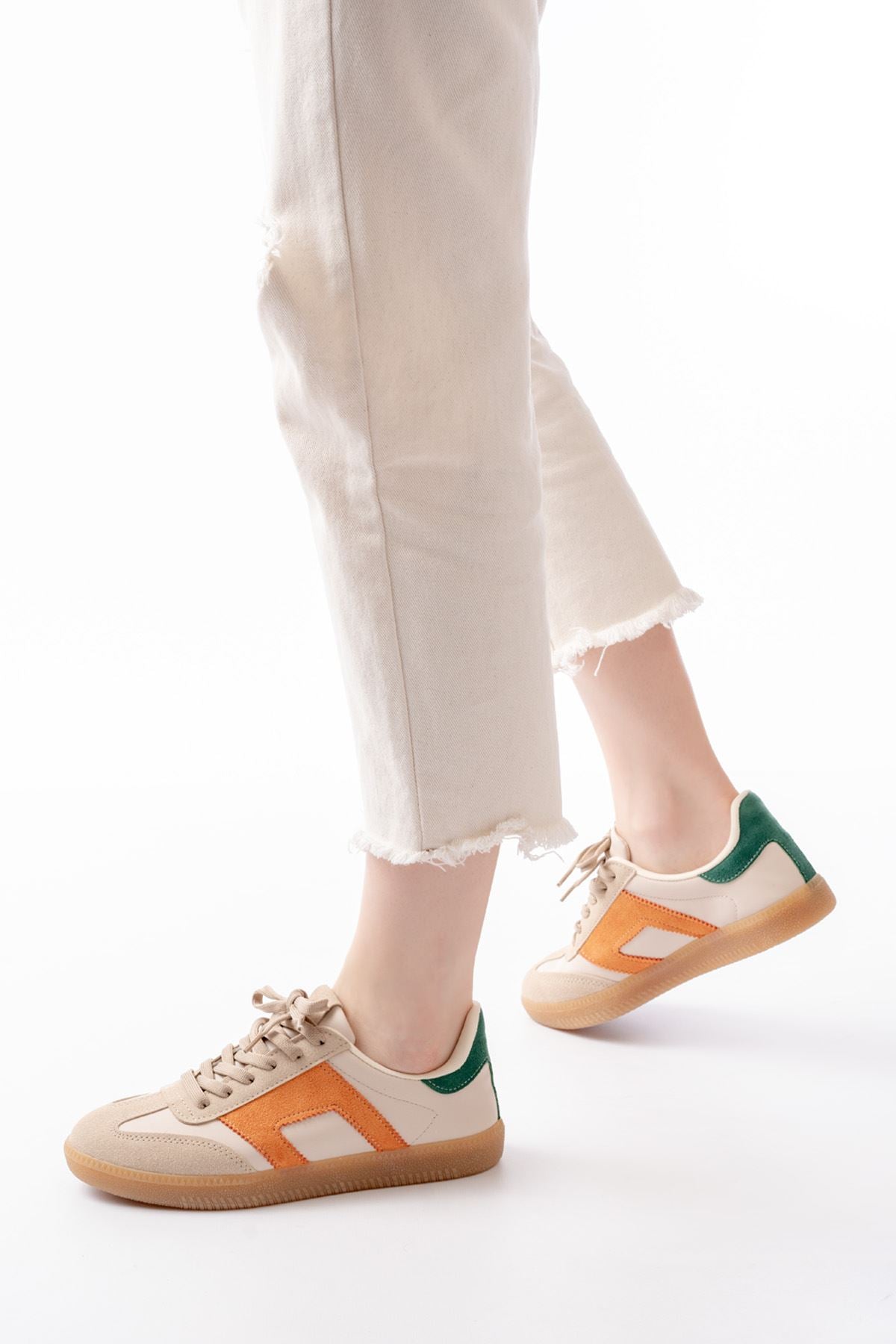 Zamesi Bej Garni Bağcıklı Termo Taban Kadın Spor Ayakkabı