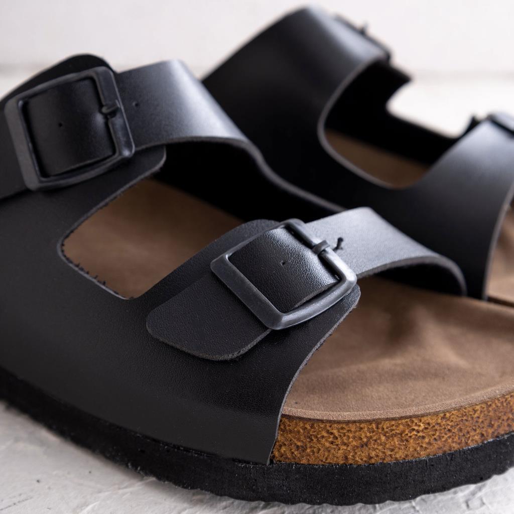 Marsiya Kadın Siyah Deri Terlik