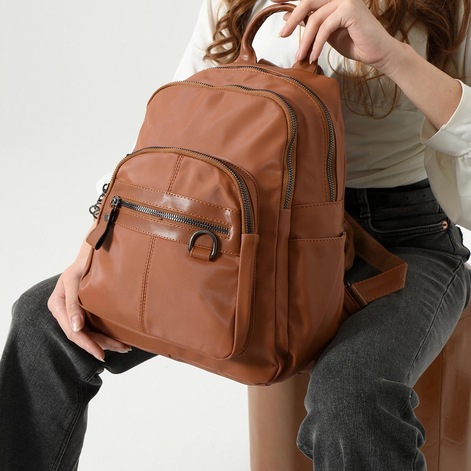 Miloya Kadın Saten Sırt Çantası