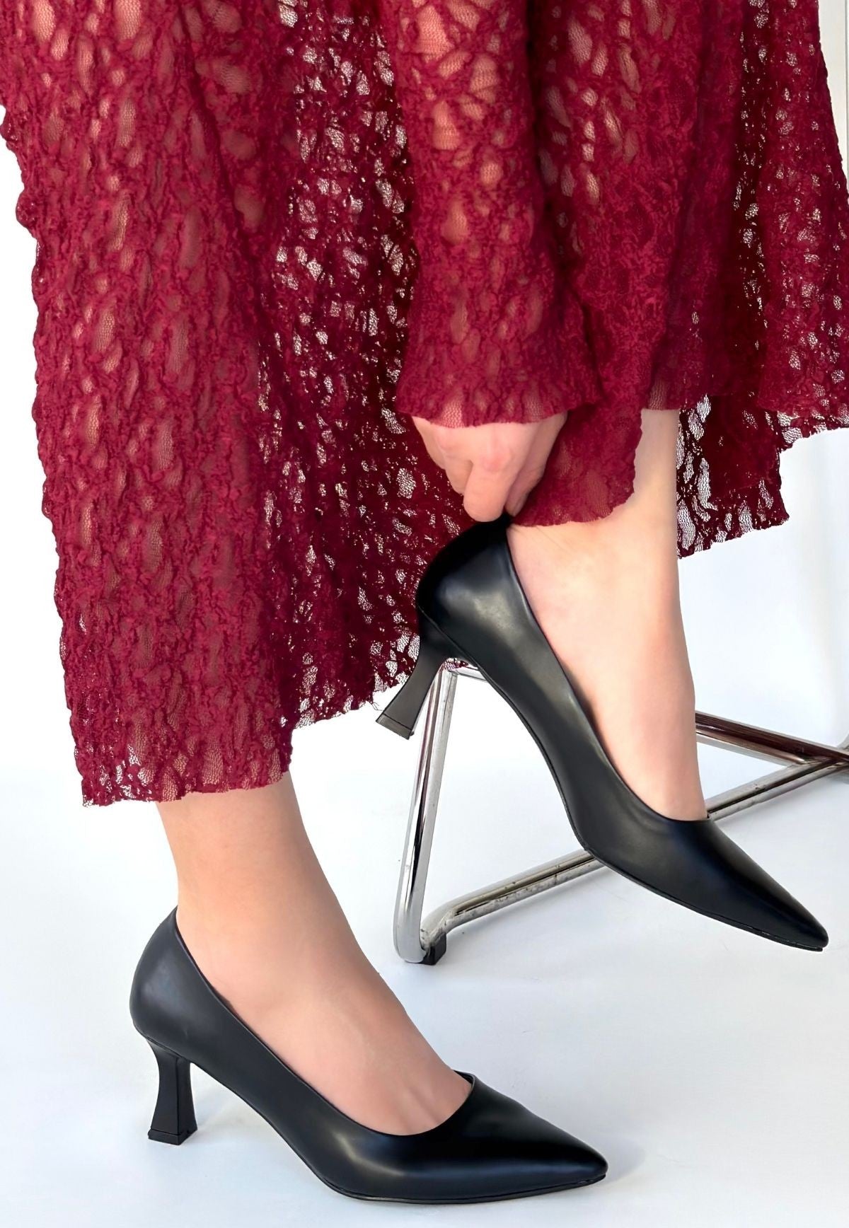 Mırta Kadın Siyah Topuklu Ayakkabı