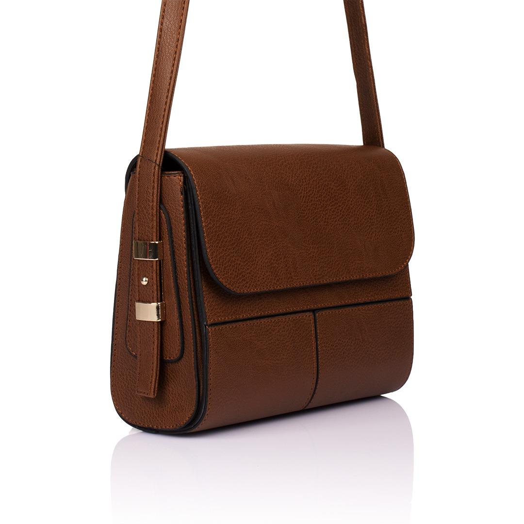 Flora Kadın Deri Çapraz Askılı Çanta