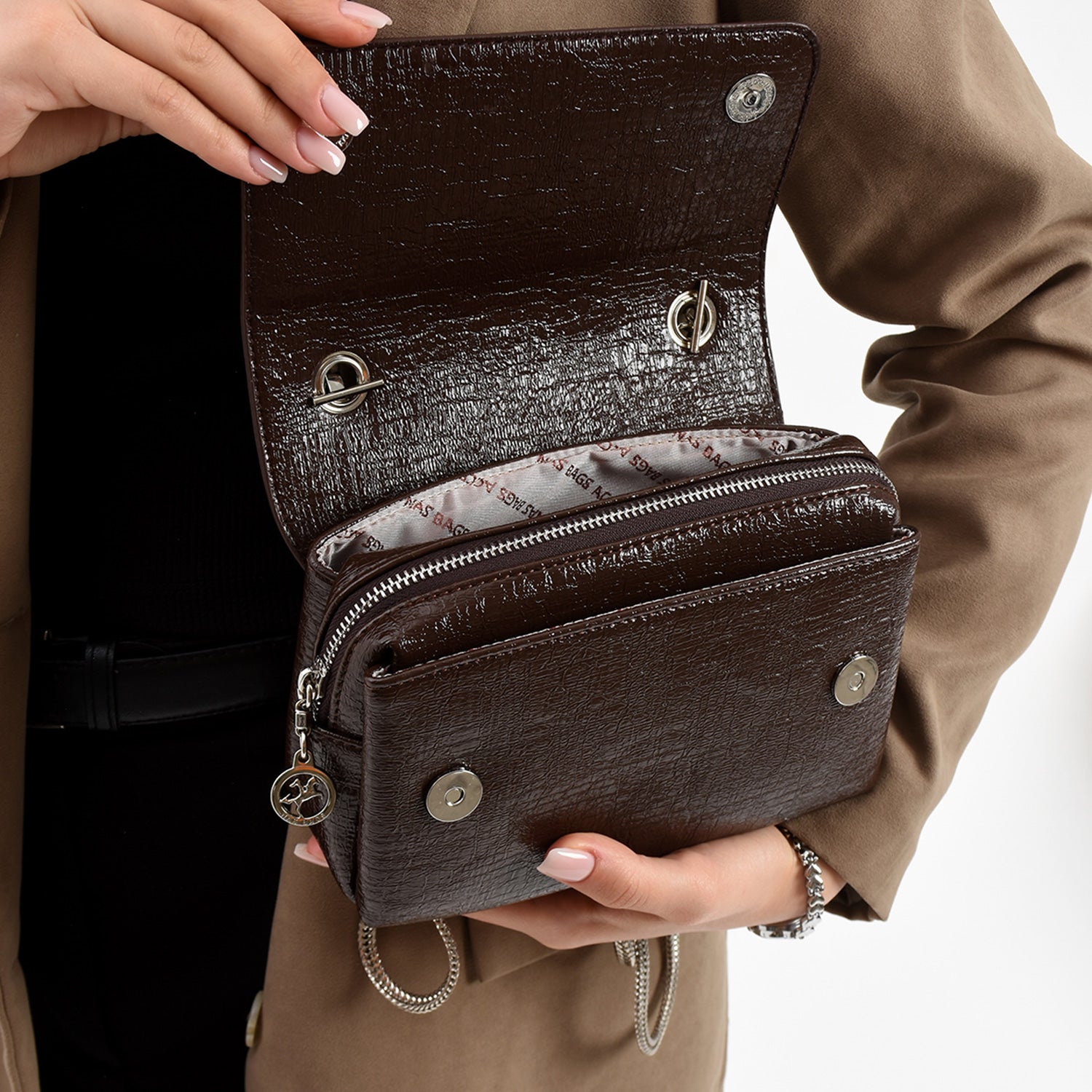 Nepavy Kadın Zincir Askılı Çapraz Çanta