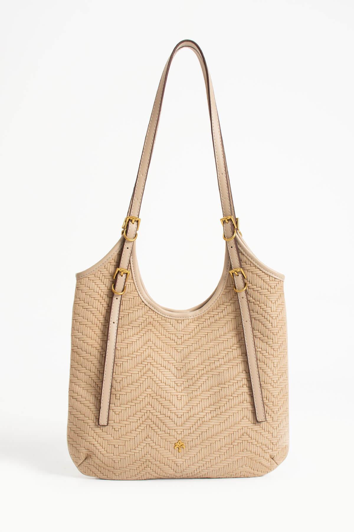 NEVRA Kadın Hakiki Süet Deri Omuz Çantası