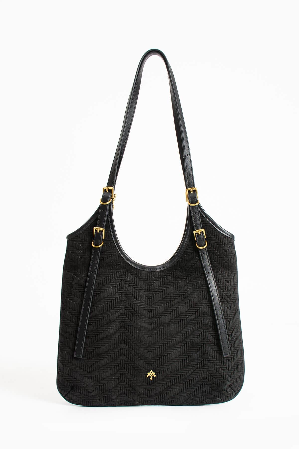 NEVRA-N Kadın Hakiki Süet Deri Omuz Çantası