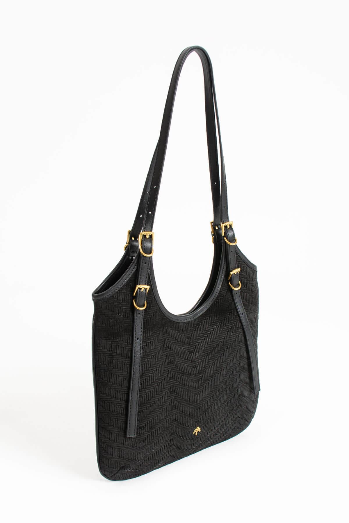 NEVRA-N Kadın Hakiki Süet Deri Omuz Çantası