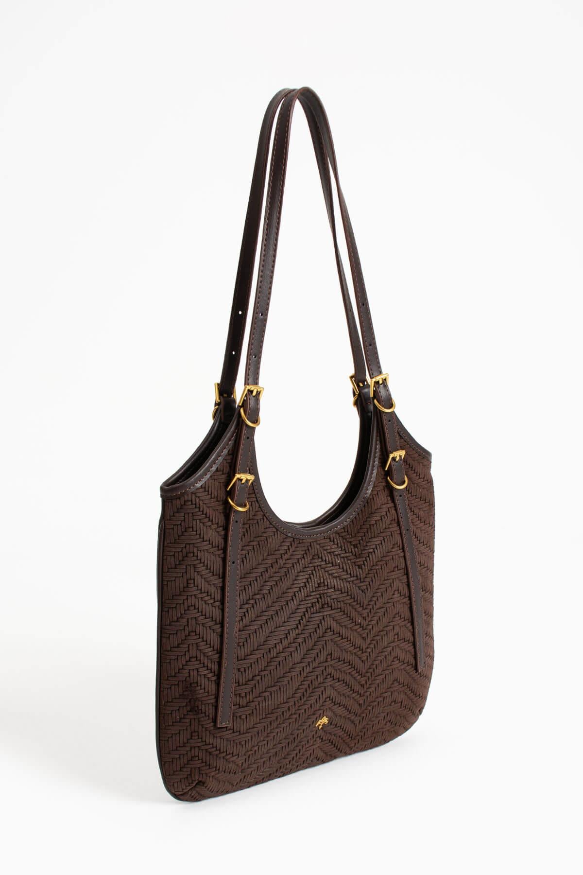 NEVRA-N Kadın Hakiki Süet Deri Omuz Çantası