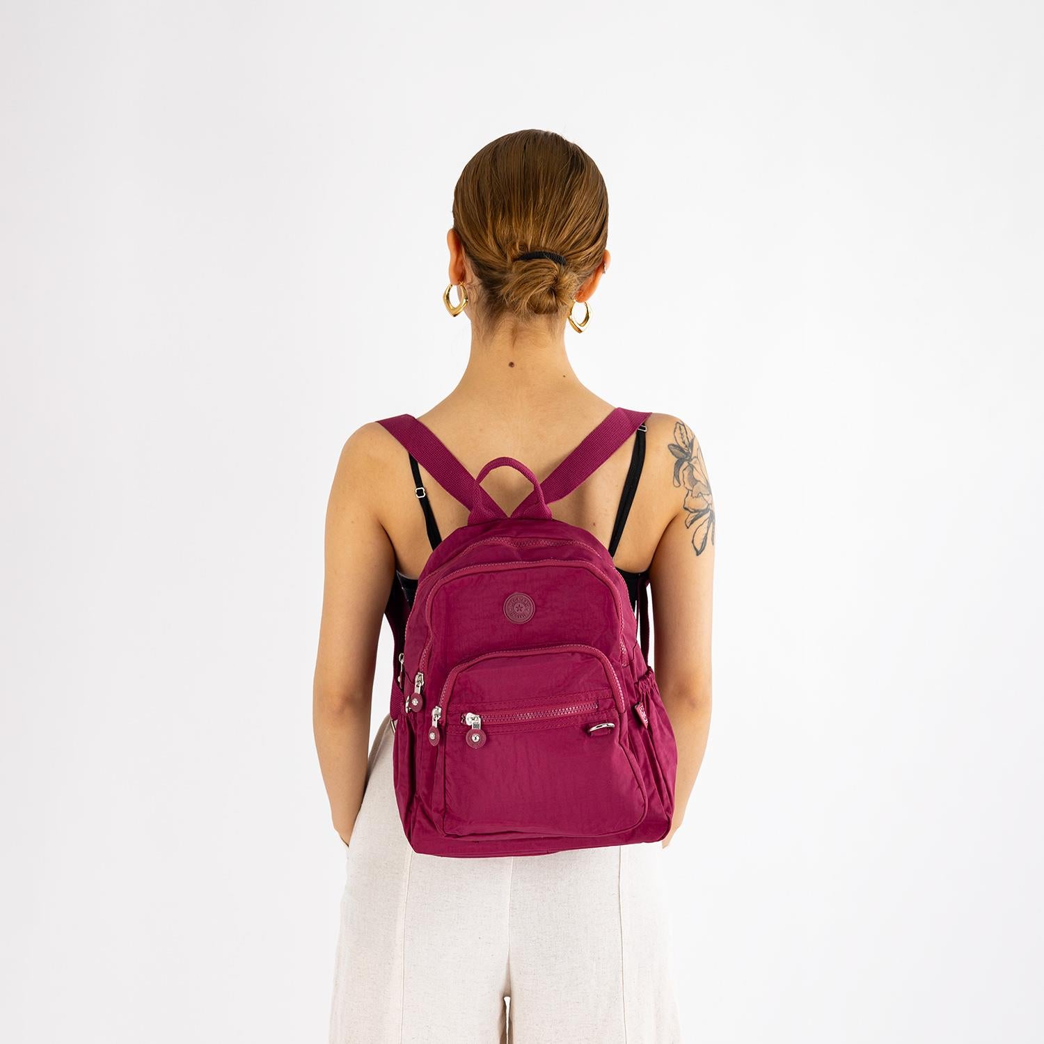 Nevva Krinkıl Kumaş Kadın Sırt Çantası