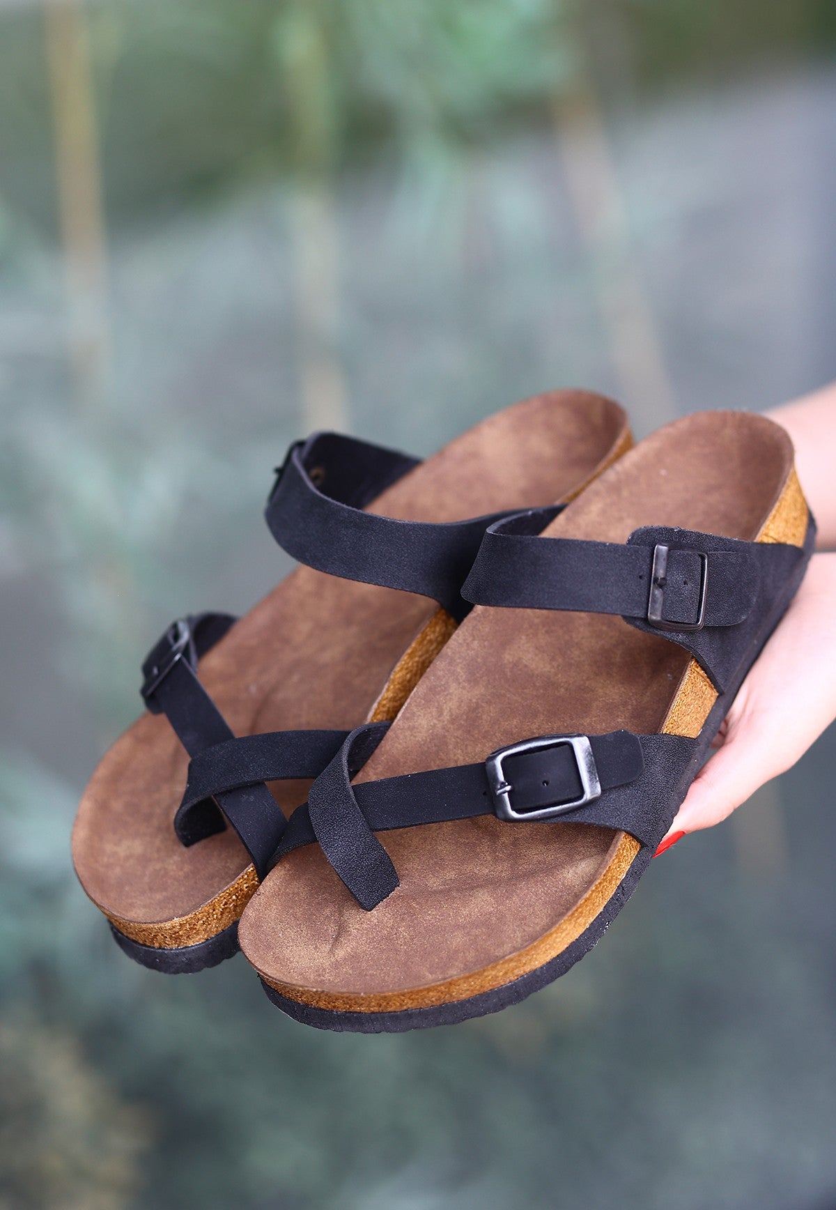 Opil Kadın Siyah Parmak Arası Terlik