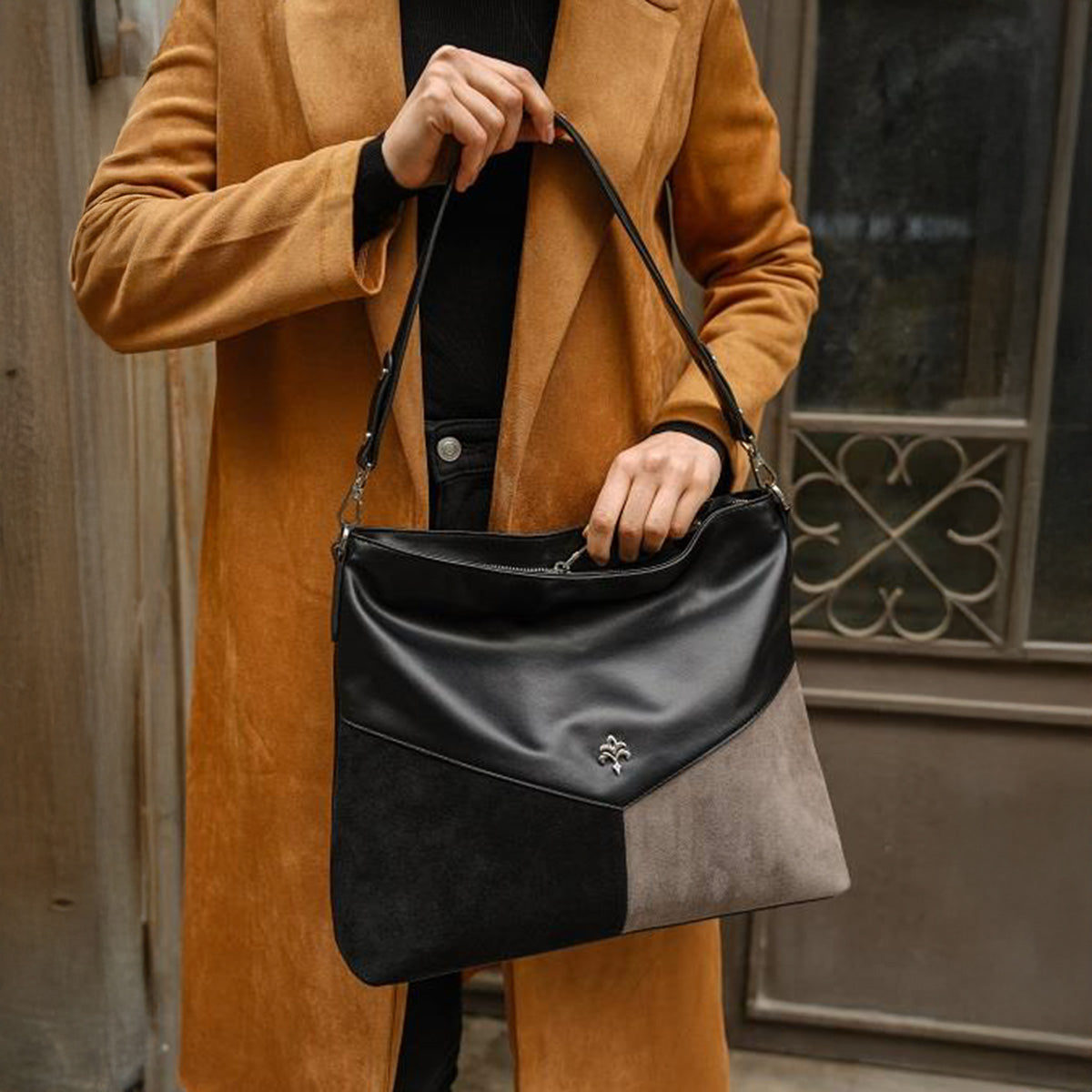 Pan Kadın Hakiki Süet Omuz Çantası Ve Ayarlanabilir Askılı Çapraz Çanta