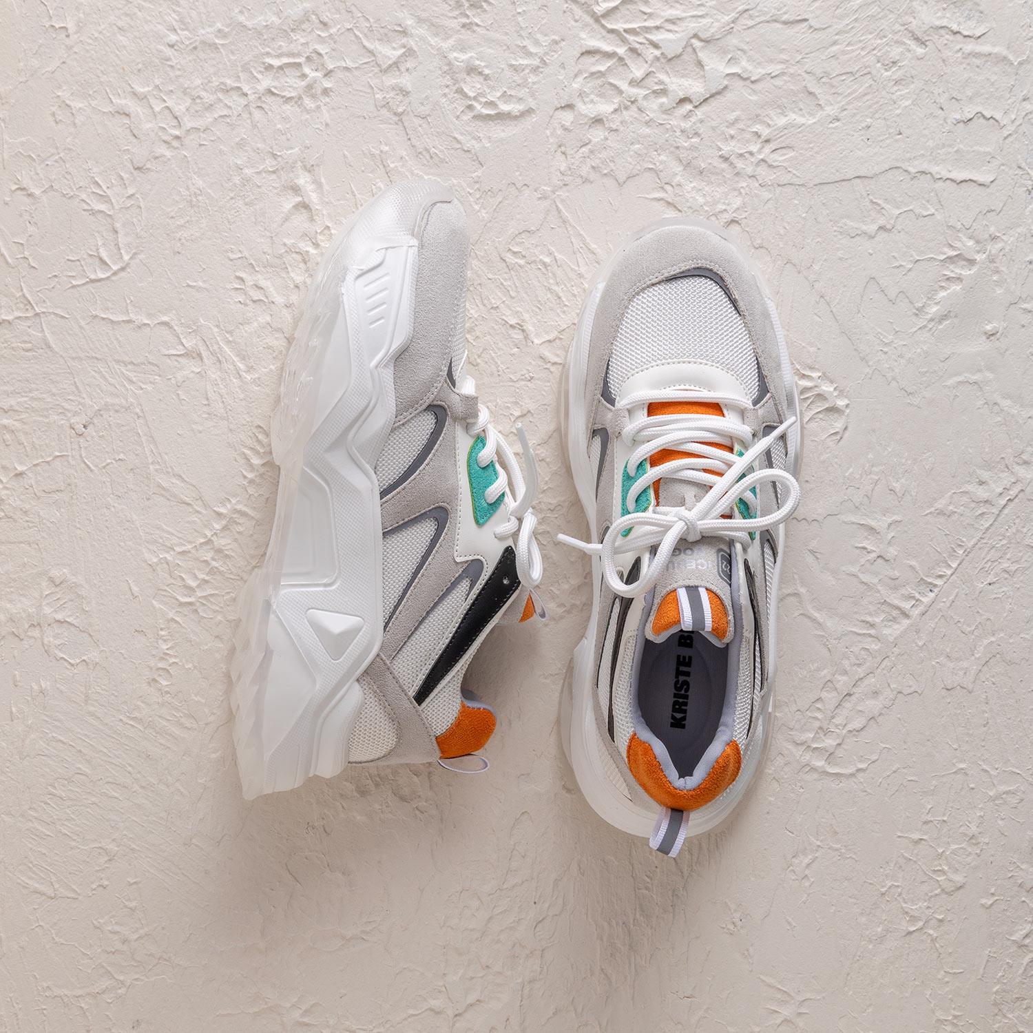 Parker Gri Turuncu Multi Kadın Spor Ayakkabı