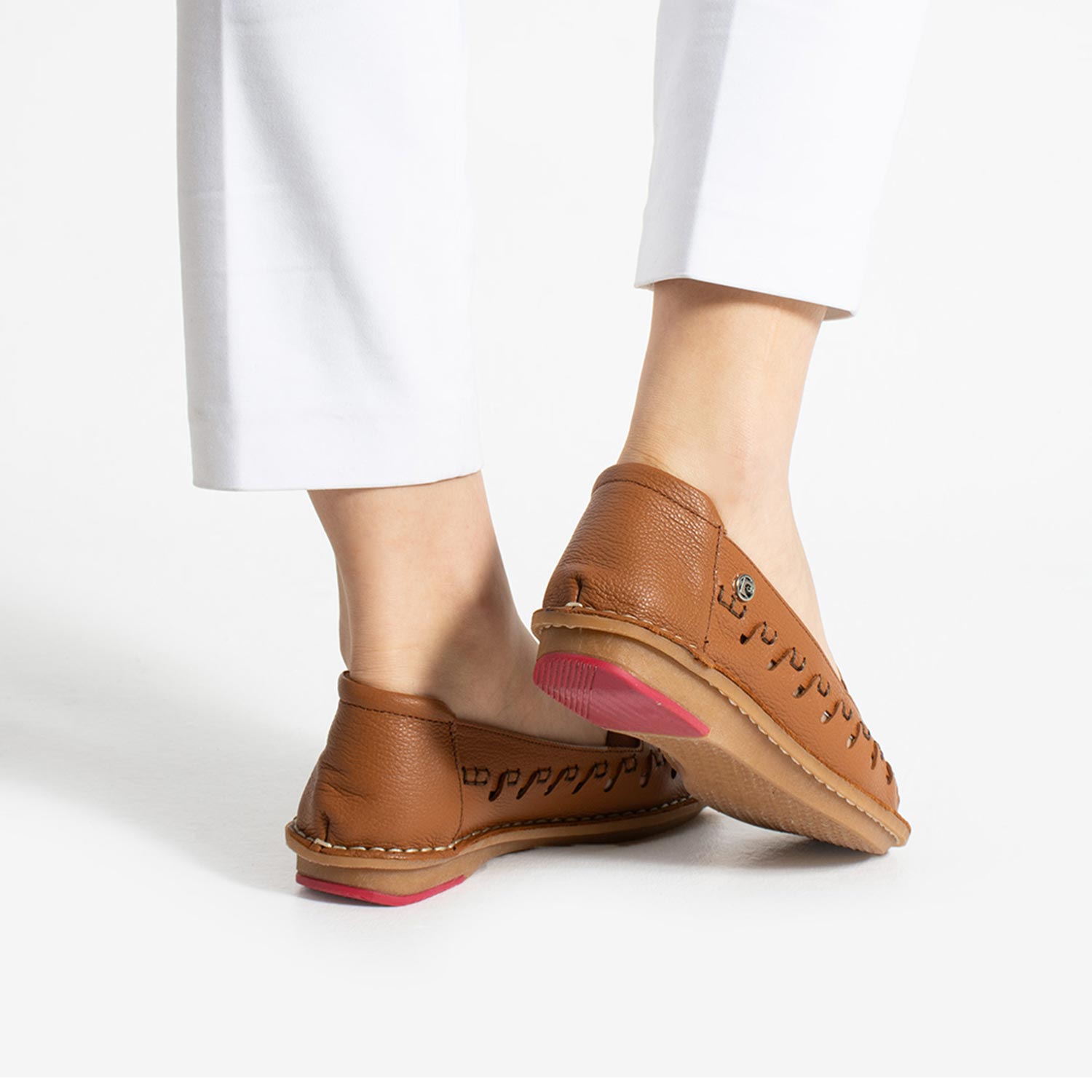 Pierre Cardin Arven Kadın Hakiki Deri Taba Babet