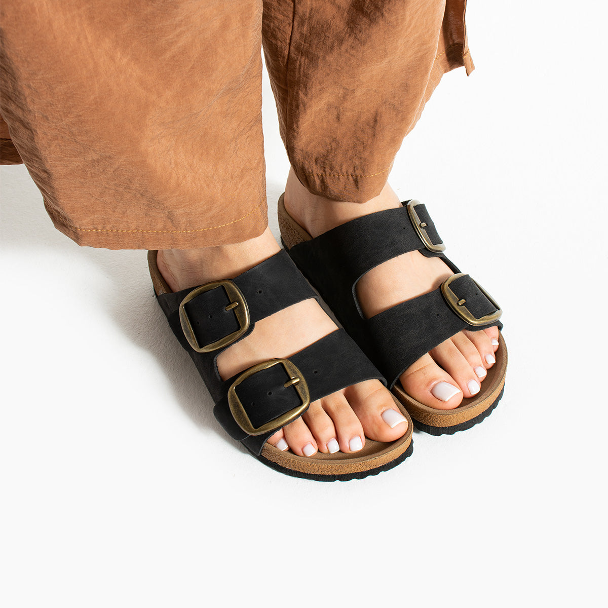 Pierre Cardin Calton Kadın Siyah Mantar Taban Terlik