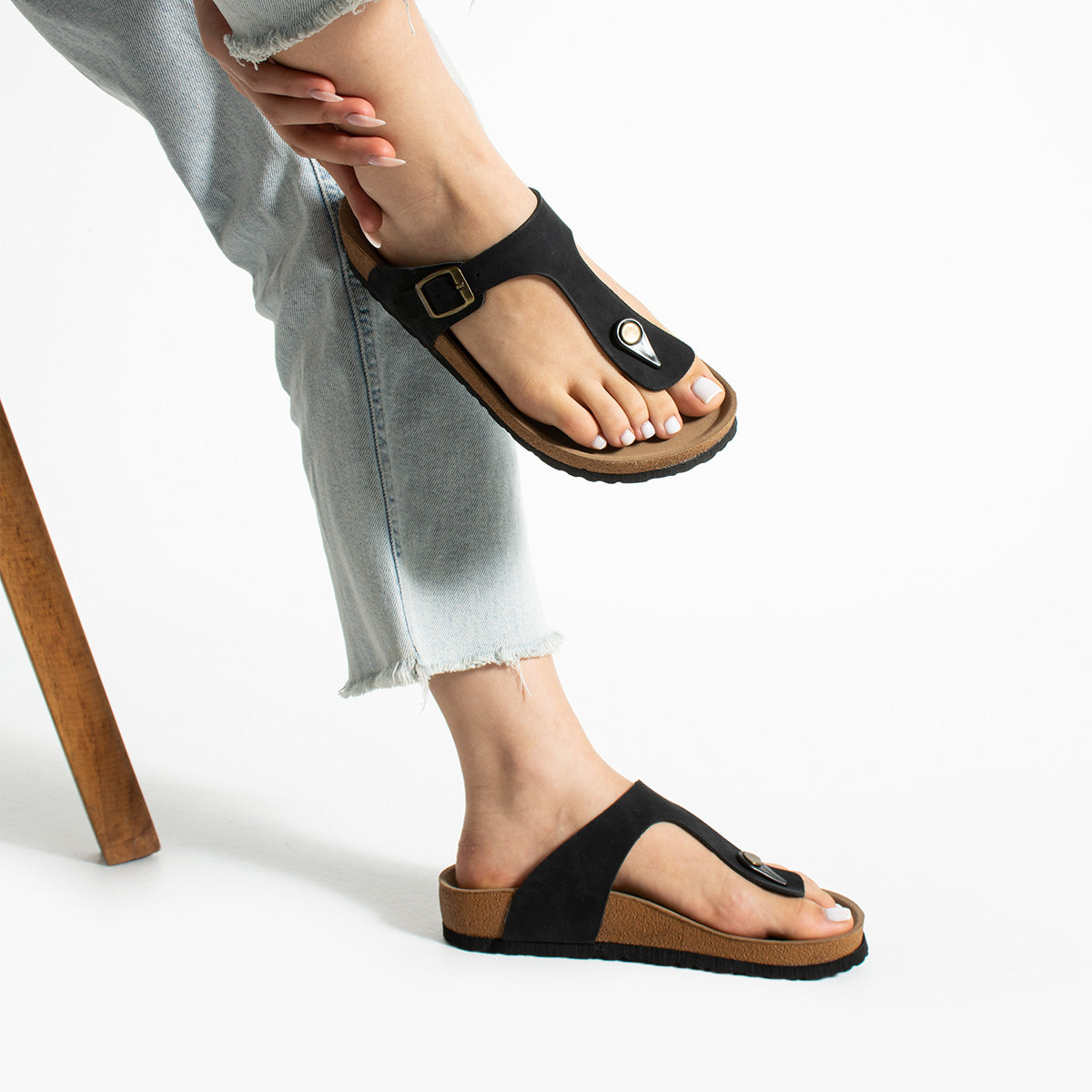 Pierre Cardin Lunar Kadın Siyah Parmak Arası Terlik