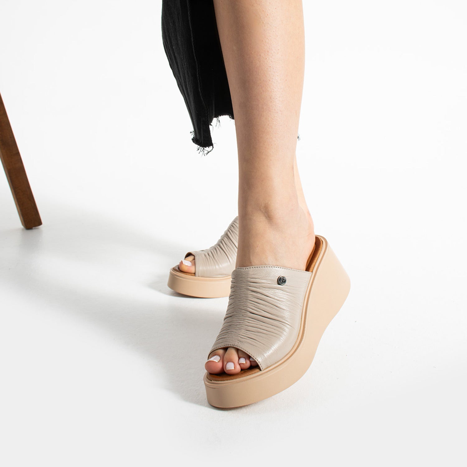 Pierre Cardin Perseus Kadın Hakiki Deri Buz Topuklu Terlik