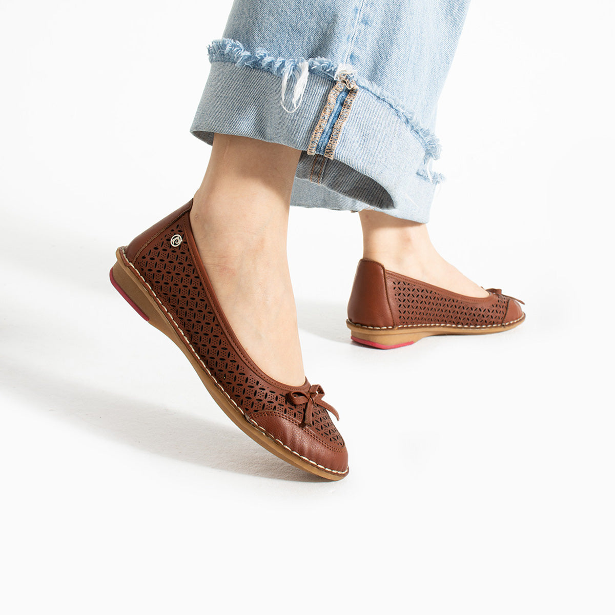 Pierre Cardin Reyna Kadın Hakiki Deri Taba Babet