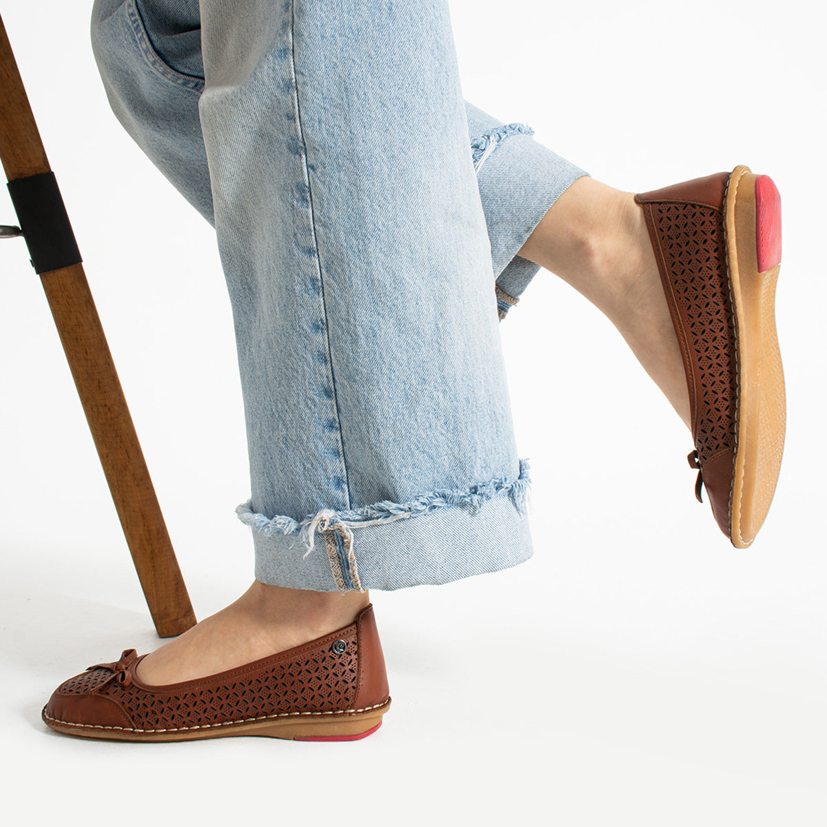 Pierre Cardin Reyna Kadın Hakiki Deri Taba Babet