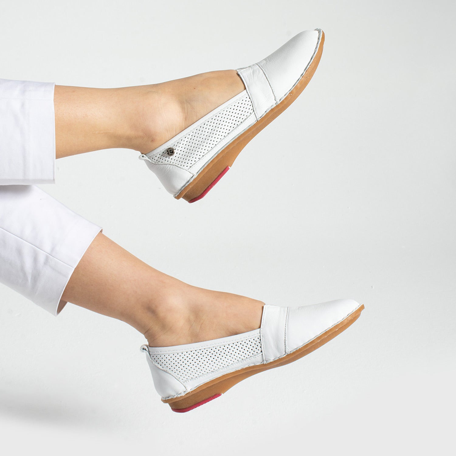 Pierre Cardin Vanna Kadın Hakiki Deri Beyaz Babet