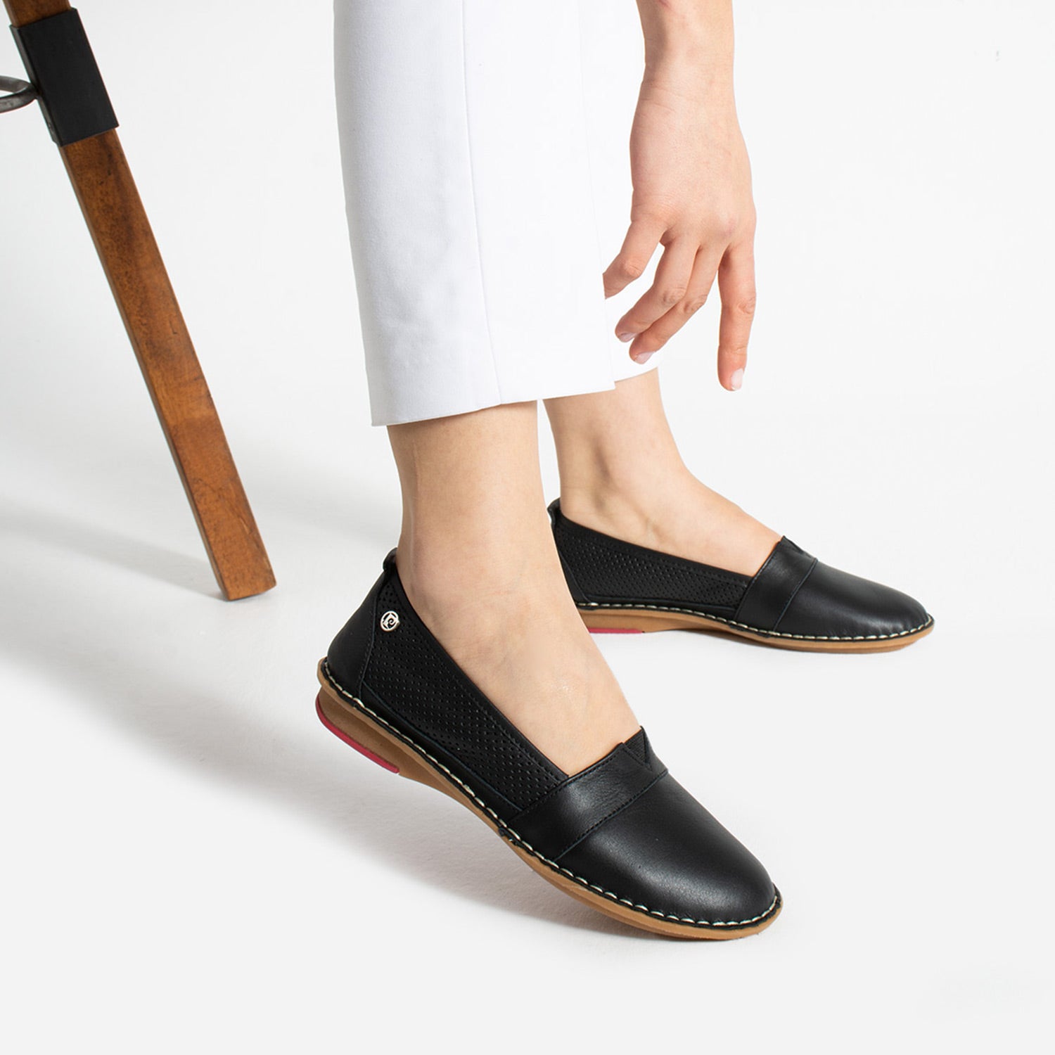 Pierre Cardin Vanna Kadın Hakiki Deri Siyah Babet